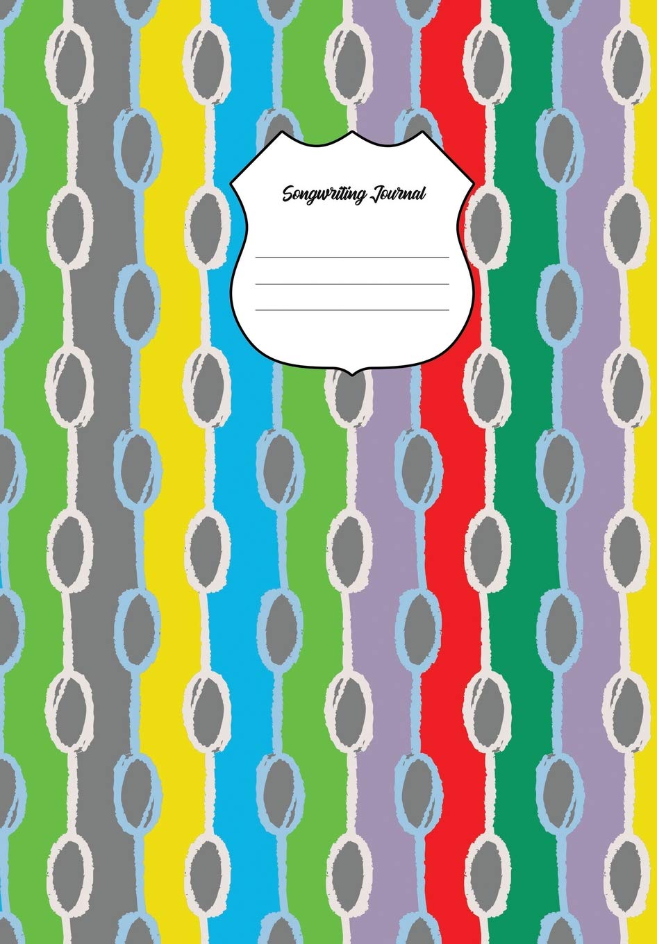 Songwriting Journal: Music Manuscript Paper, Staff Paper, Musicians Notebook (Music Composition Books) 6.69 x 9.61 inches, 100 pages Colorful Soft Cover