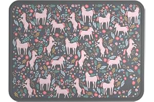 Simple Modern Silicone Placemat for Baby, Toddlers, Kids | Non-Slip Baby Eating Table Food Mat for Restaurants and Dining Table | Piper Collection | Unicorn Fields