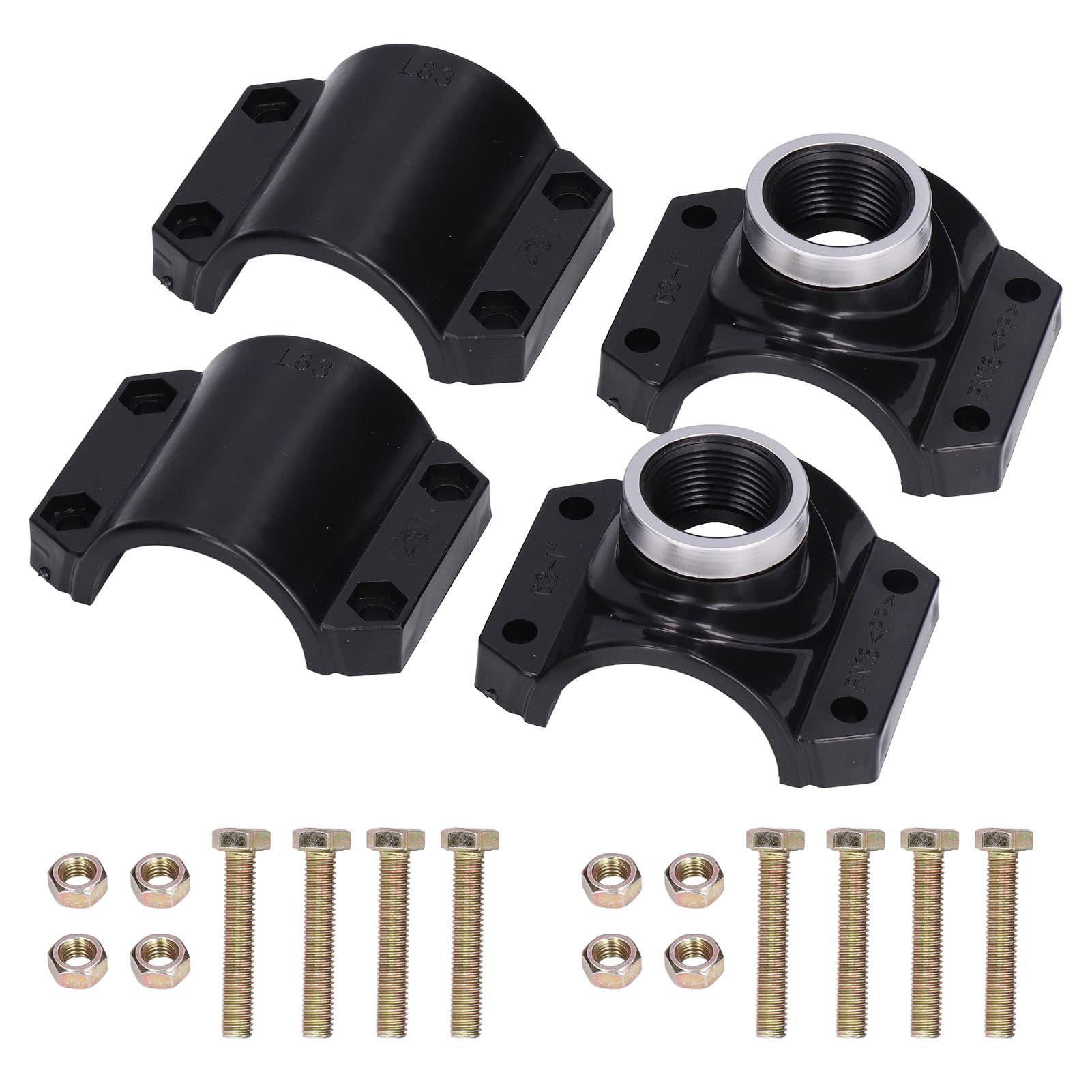 Photo 1 of Fdit 4 Sets G1 Female Thread Plastic Water Drain Saddle Quick Connect Pipe Saddle Pipe Fittings for Garden, Irrigation Diversion