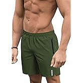COOFANDY Men's Athletic Running Shorts Quick Dry 7" Workout Gym Short Lightweight Active Sport Short for Tennis Hiking