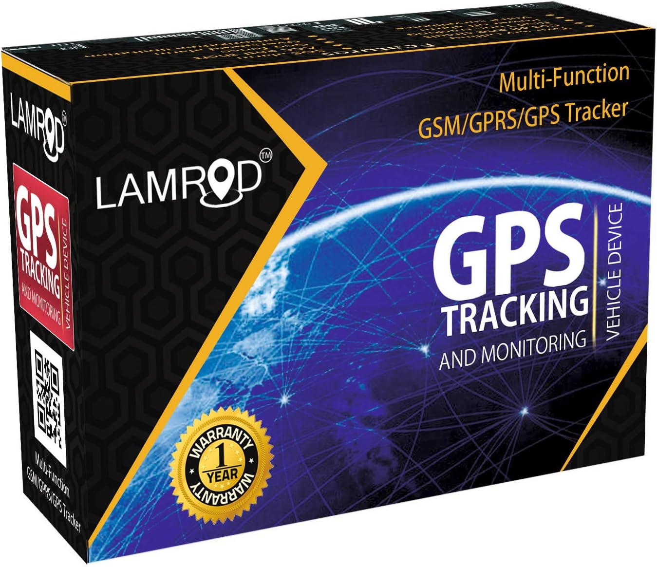 LAMROD Prime Car/Bike Google Link LM05 GPS Tracker with Android/iOS/PC APP Subscription