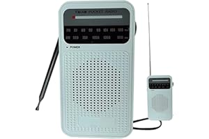 Portable Radio AM FM, Radios Portable AM FM with Long Range Reception, Battery Operated Transistor Radio with Speaker, Headph