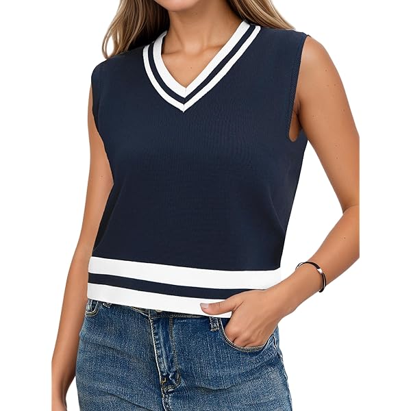BRIEFING ◆WOMENS WR CREW NECK KNIT VEST Women Woolen Crew Neck Sweater Vest Solid Sleeveless Casual
