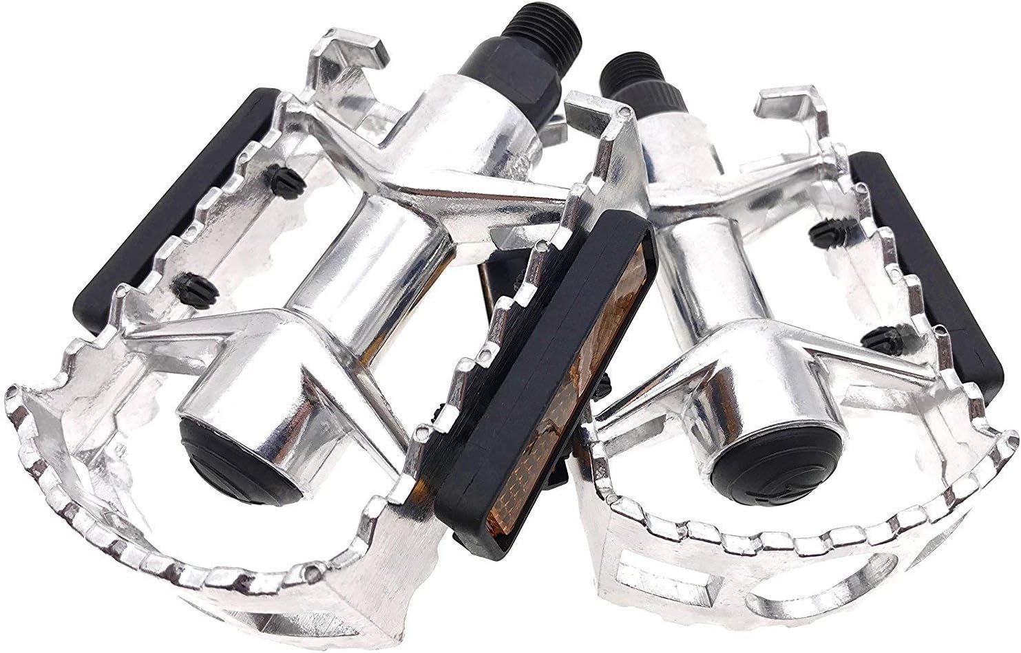 ARTHEALTH Bike Pedals 9/16 Inch for MTB Aluminium Bike Platform Pedals Lightweight Road Cycling Bicycle Pedals for BMX