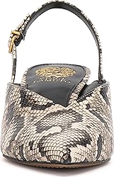 Vince Camuto Women's Kylien Pump, Black/Cream Snake