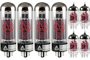 AmplifiedParts Vacuum Tube Set for Bugera 333XL & 333XL-212, JJ Brand, Apex Matched (4x T-12AX7-S-JJ, 1x T-EL34-JJ-MQ with 4x T-EL34-JJ), Glass, 2 Pack, Tubes