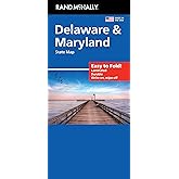 Rand McNally Easy to Fold: Delaware, Maryland Laminated Map