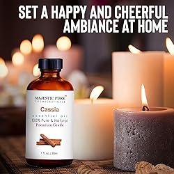 Majestic Pure Cassia Essential Oil with Glass