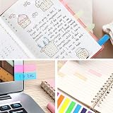 DDSHUN 980 Pcs Colored Sticky Notes Flags 7 Color Index Tabs Neon Transparent view 6
