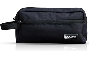 Boldfit Toiletry Bag for Travel Men & Women,Spacious Travel Organizer with Multiple Compartments & Zipper Closure,Durable Cos