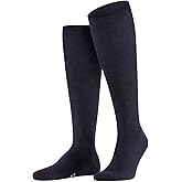 FALKE Men's Airport Knee-High Socks, Breathable, Merino Wool Cotton, Light Formal Socks, Work or Leisure Clothing, 1 Pair