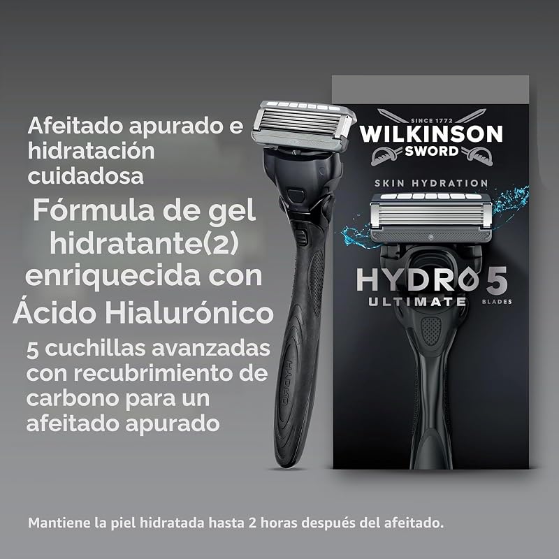 Hydro 5 Ultimate Mango para hombre, 5 recambios de cuchilla
