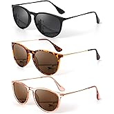 KALIYADI Sunglasses Womens Polarized Womens-Sunglasses: Trendy Sun Glasses with UV400 Retro Style for Party Beach Shopping