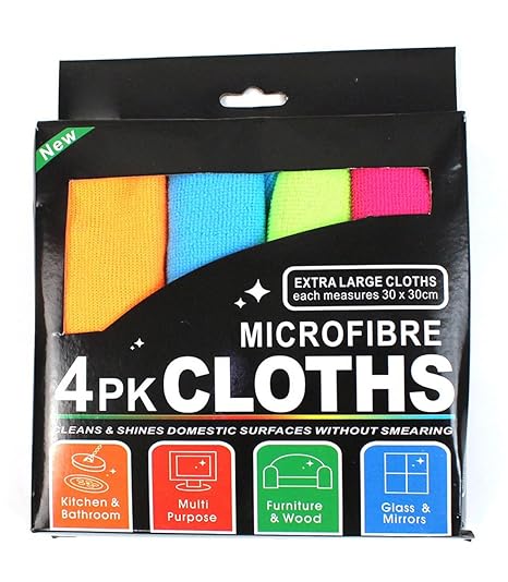 ShopyBucket Microfiber Home Car Dusters Polishing Cleaning Clothes (Multicolour, 30x30 cm)