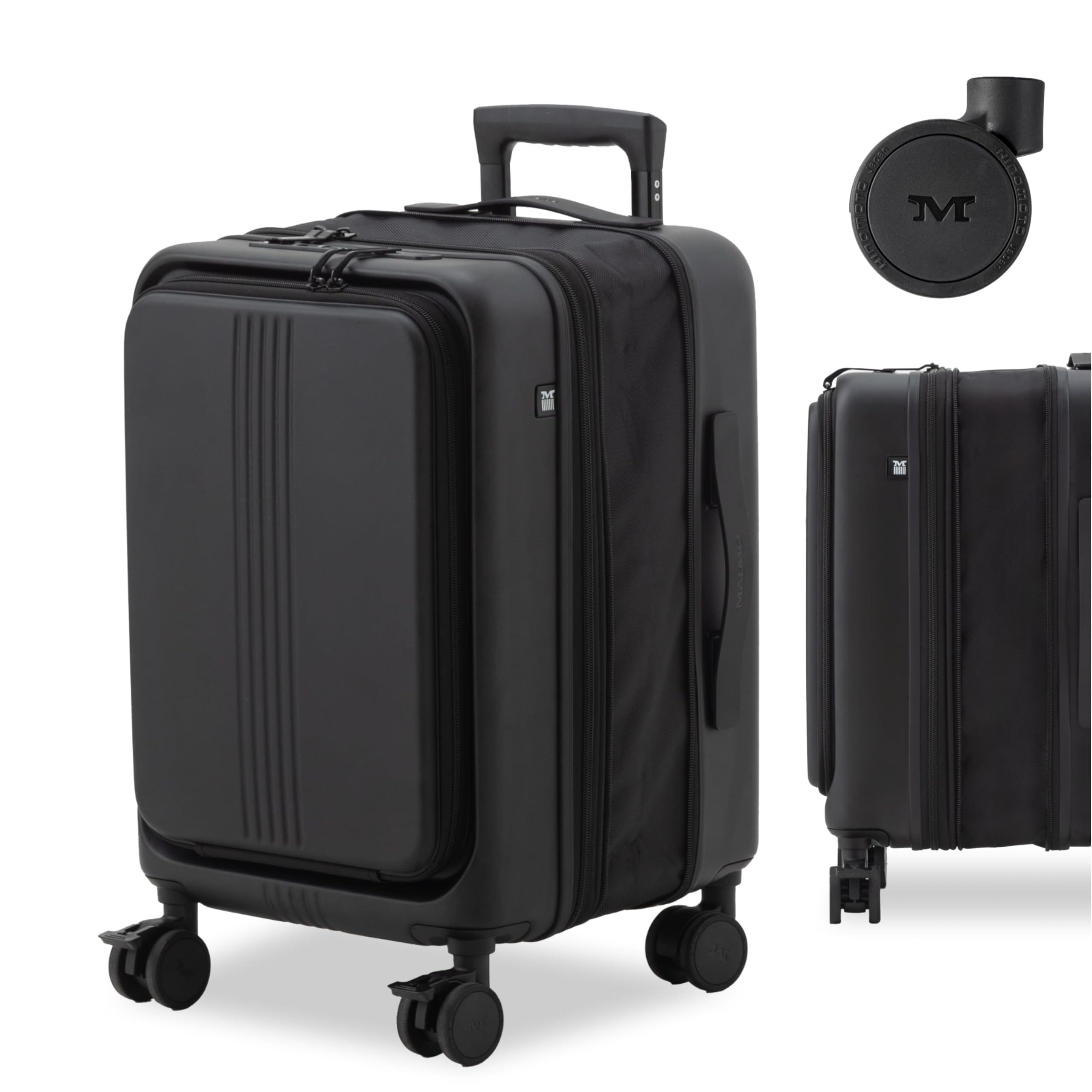 [MAIMO] スーツケース Sサイズ 機内持ち込み 日本メーカー 【フロントオープン×8cm拡張機能付き】 静音キャスター ストッパー付き HINOMOTO フロントオープン 前開き キャリーバッグ キャリーケース STAND U plus商品画像