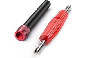 Zihvfzu EVAP Service Port Adapter Connector Kit - with Valve Removal Tool - Suitable for Connecting Accessories of All Automotive Smoke Leak Testers