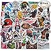 Random Sticker Pack[ 50 Pcs] Breezypals Variety Vinyl Car Sticker Motorcycle Bicycle Luggage Decal Graffiti Patches Skateboard Stickers for Laptop Stickers
