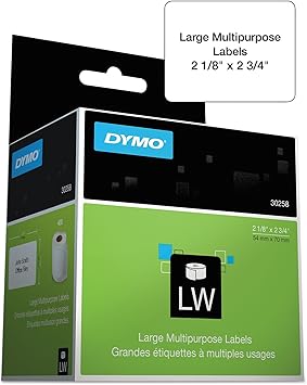 square dymo labels