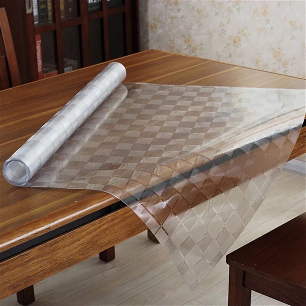 LovePads Multi Size 1.5mm Thicken Plastic Tablecloth Vinyl Cover Table