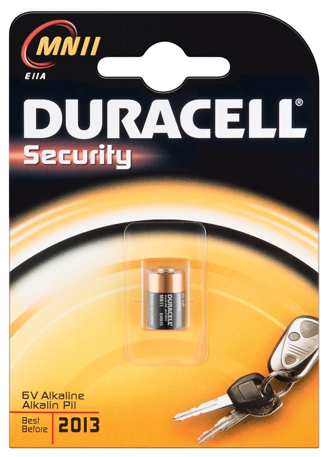 Duracell Pile Alcaline MN11, 6 Volt, 1 pièce en blister - lot de 3 pieces
