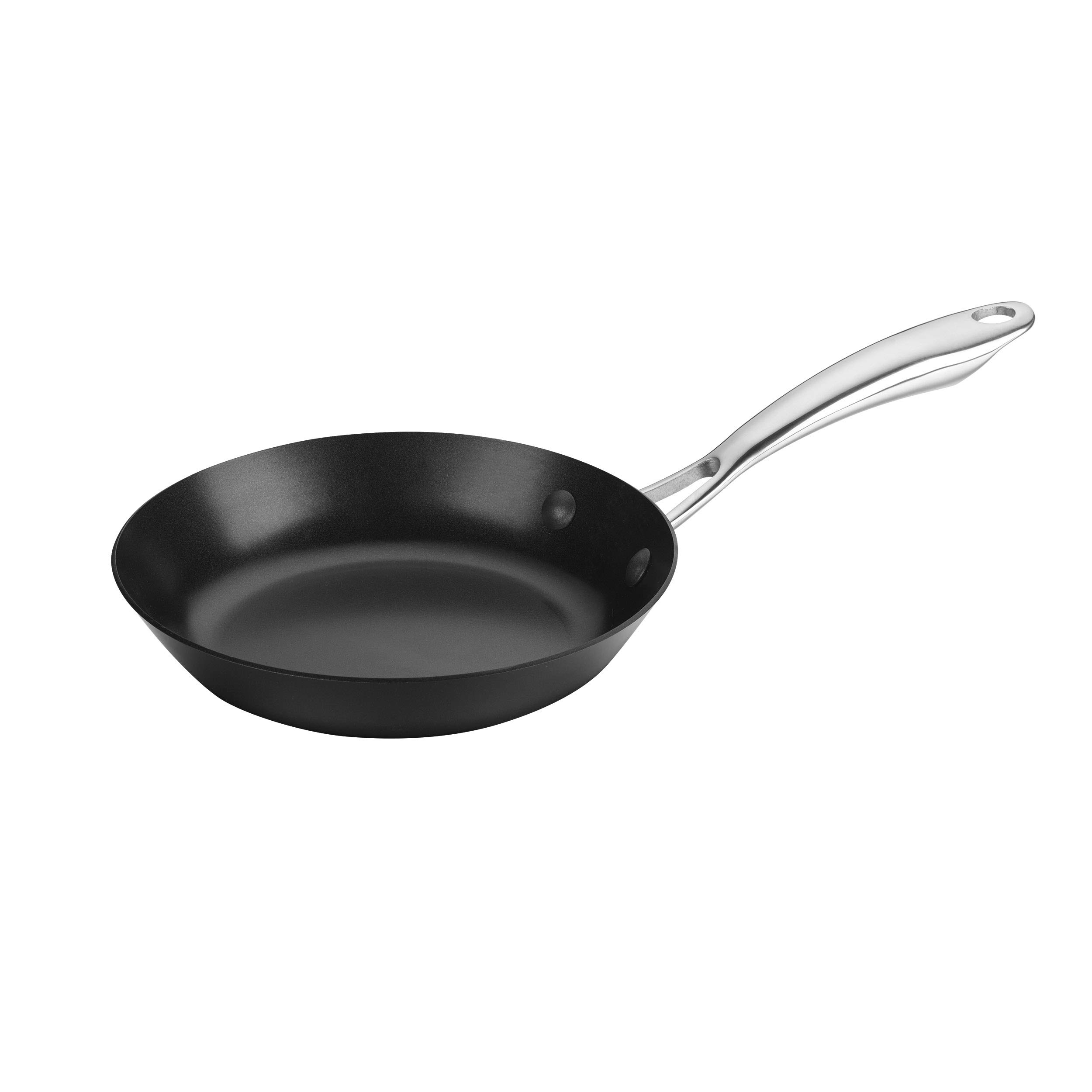 Cuisinart CCS22-20BK Carbonware 8" Skillet, Alloy Steel, Black/Silver
