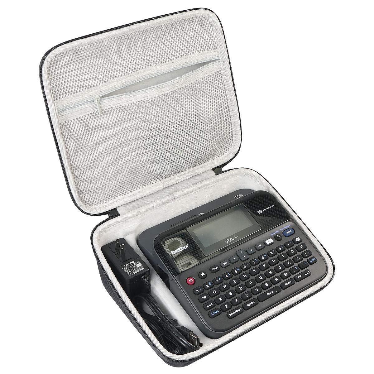 Khanka Hard Travel Case Replacement for Brother P-Touch Label Maker PC-Connectable Labeler PTD600