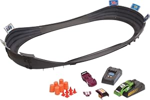 FAR OUT TOYS Slot Car Race Track Sets | NASCAR Crash Circuit Ultimate Road Course Bundle | 2 Electric Powered Cars with Flash Chargers | Race Tracks for Kids Ages 4-8 | Car Racing Toy
