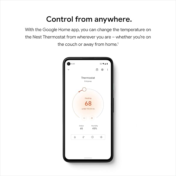 GOOGLE NEST THERMOSTAT – SMART THERMOSTAT FOR HOME – PROGRAMMABLE WIFI THERMOSTAT – SNOW