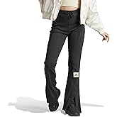 Adidas Womens Lounge Ribbed Flared Leg Pants
