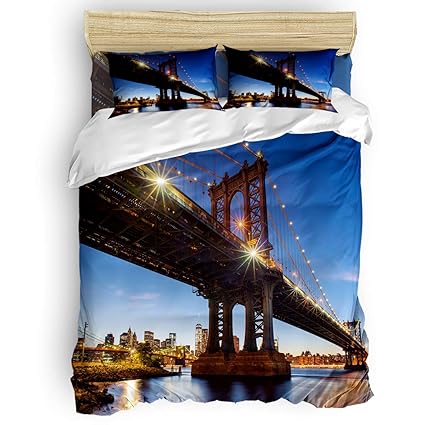 Amazon Com Libaoge Bedding Duvet Cover 4 Piece Set Queen Size