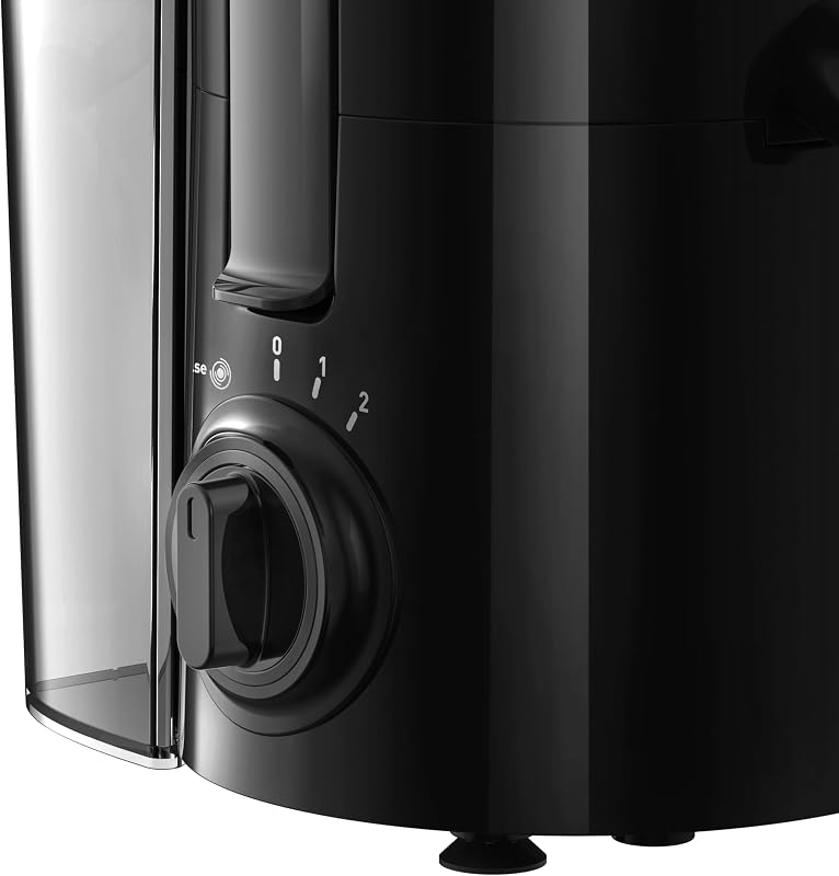 Frutelia JU370810 - Licuadora 350 W, gran diámetro de apertura, diseño compacto, 2 velocidades, filtro de acero inoxidable, depósito de 950 ml, piezas extraíbles aptas para lavavajillas