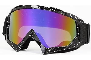 PLOOTA Dirt Bike Goggles - Windproof Motorcycle,ATV,Riding,dirtbike,Ski Goggles for Men Women Youth Kids