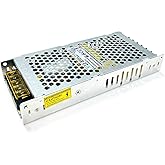5v40A200w Power Supply Universal Regulated Switching Ultra-Thin Converter Transformer Driver 110V/220V AC for programmable led Sign Lights String Pixel Light Computer CCTV Camera Security System Radio