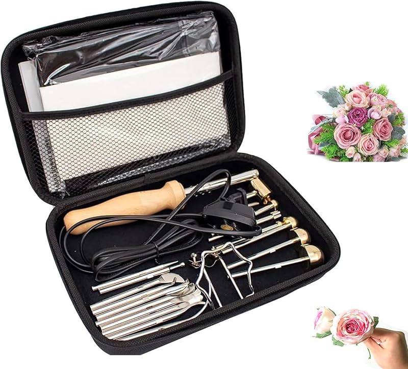 ULPUDFAO Electric Fabric Flower Maker, 18 Heads, Adjustable Temp