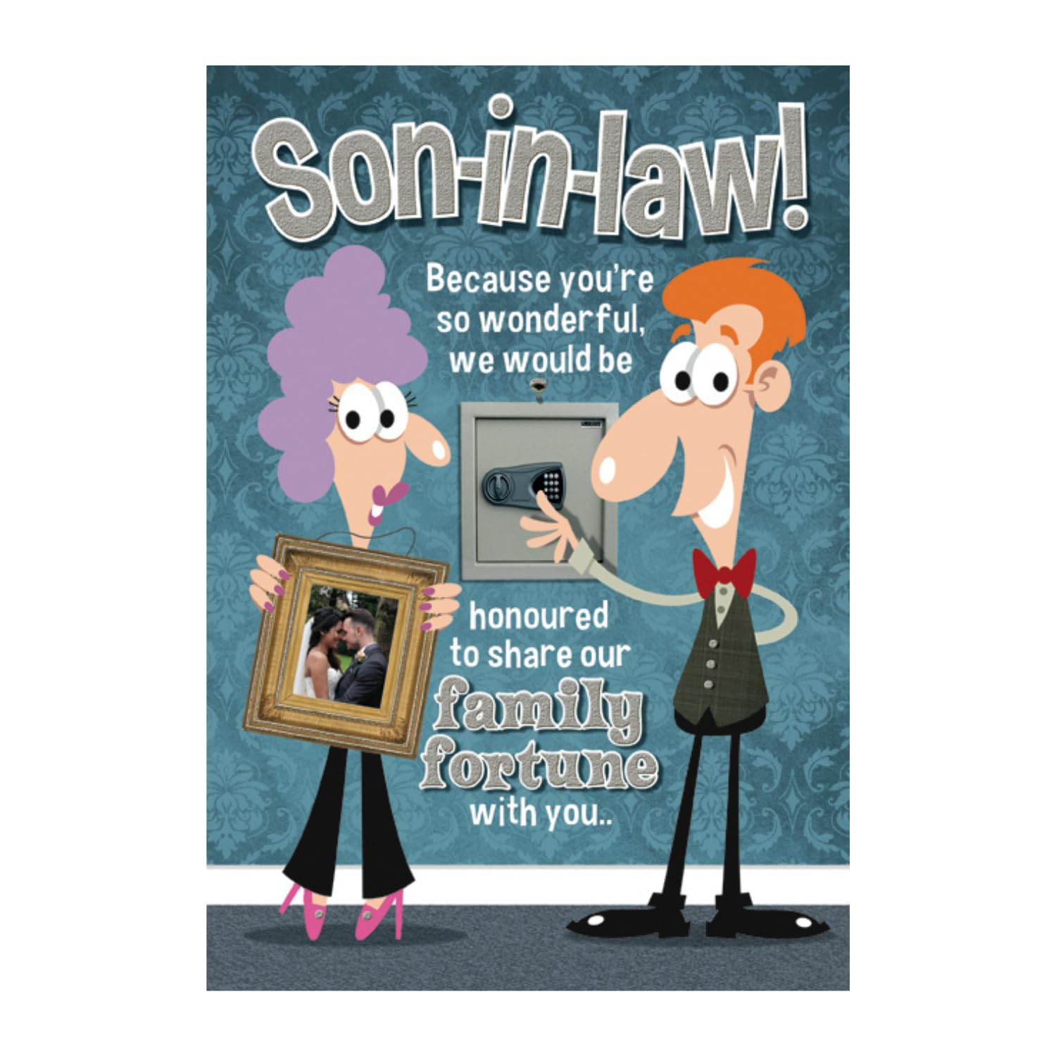 Humorous Son-in-Law Birthday Card ~ Medium Size Card 9"x6"