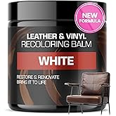 FORTIVO Leather Recoloring Balm, Leather Repair Kit for Furniture, White Leather Dye, Leather Repair Kit, White Leather Balm, Leather Repair Kit for Couches, Balm Leather - White