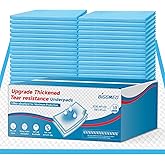 BIGGMED Tear-Resistant Incontinence Bed Pads 40'' x 36'' (50 Count ) with 130 Gram Heavy Duty Disposable Underpads Chucks Pads for Adults, Kids & Elderly | Protection Pads for Bed, Sofa, and Chair