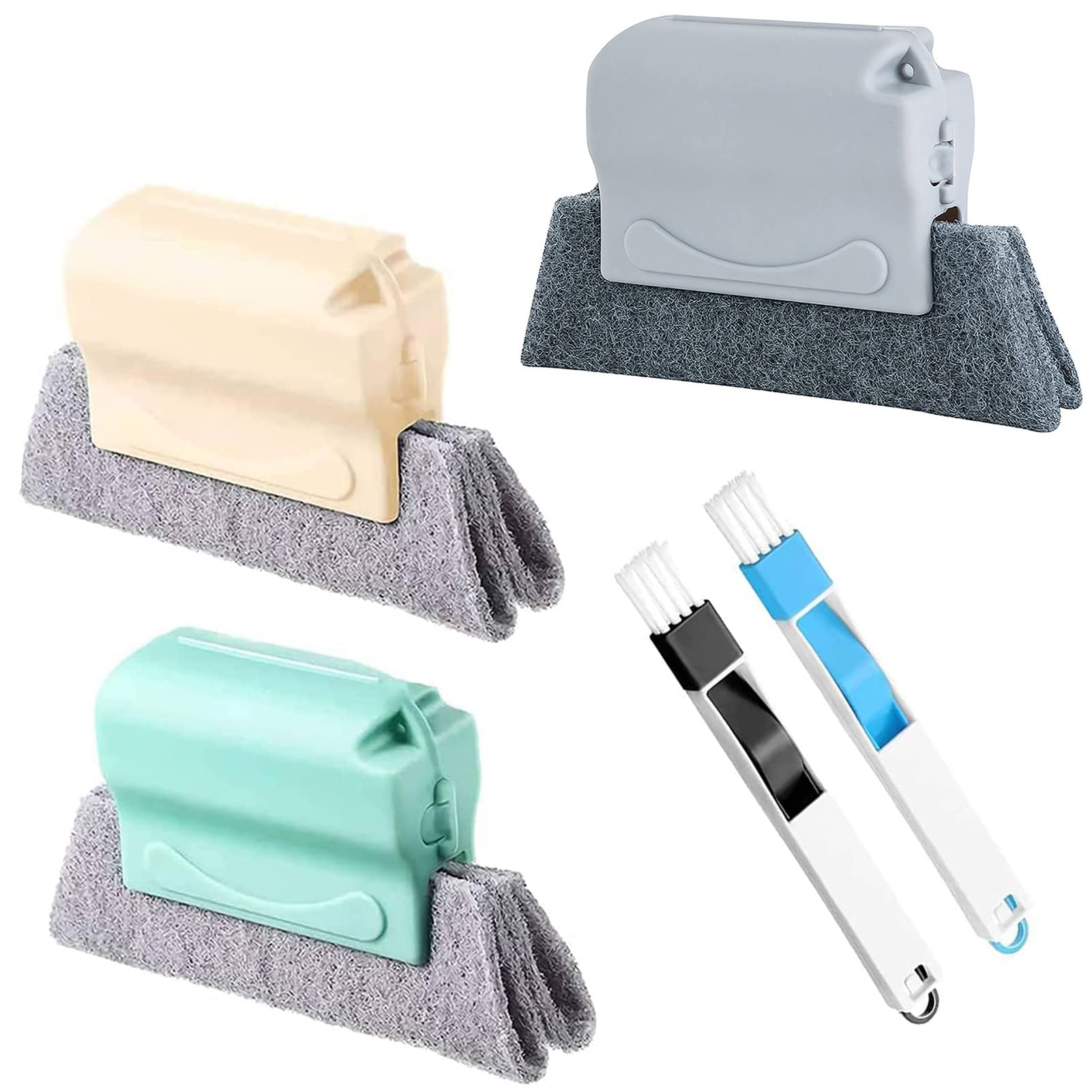 Photo 1 of 5Pcs Magic Window Cleaning Brush - Groove Gap Corner Crevice Cleaner for Windows and Tracks, Window Track Cleaning Tools