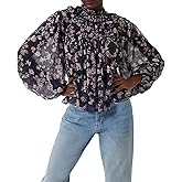 French Connection Womens Diana Recycled Crinkle Long Sleeve BlouseBlouse