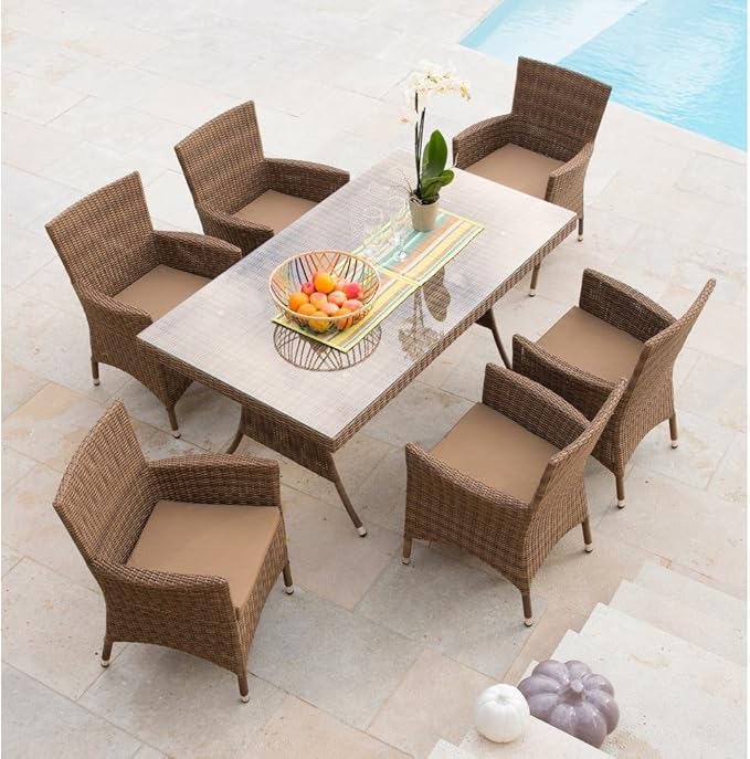 Amazon.de: baumarkt direkt 13tlg. Gartenmöbel-Diningset »Marokko