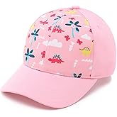Hpegny Toddler Baseball Hat - Soft & Lightweight Kids Hat - Cute Printed Baby Ball Cap for Boys & Girls