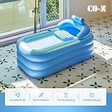 CO-Z Inflatable Portable Adult Bath Tub with Pump Foldable PVC Bath Spa view 7