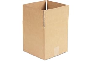 UYHKVXF General Supply 101010 Brown Corrugated - Cubed Fixed-Depth Shipping Boxes 10l X 10w X 10h, 25/Bundle