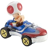 Hot Wheels GBG30 Mario Kart 1:64 Die-Cast Toad with Sneeker Vehicle