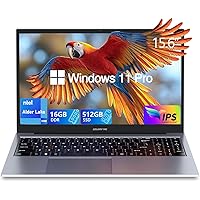 Amazon.com: Laptop,Gaming Laptop,Windows 11 Pro,16GB RAM 512GB SSD,N100 ...
