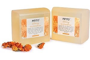 Pifito Honey Melt and Pour Soap Base (2 lb) │ Premium 100% Natural Glycerin Soap Base │ Luxurious Soap Making Supplies