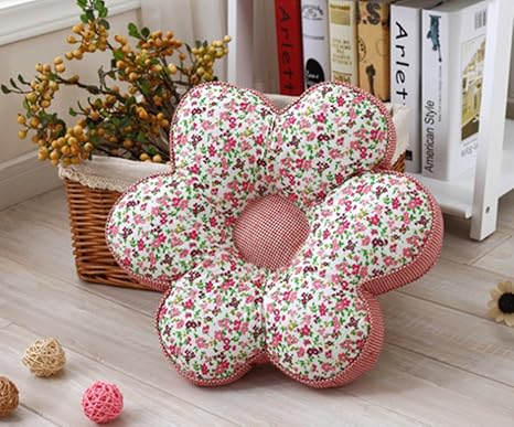 Amazon Co Jp Cute Minorラウンド クッション可愛い 座布団 花型 A ホーム キッチン