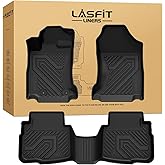 LASFIT Floor Mats for Subaru Outback & Legacy 2020-2025, All Weather TPE Custom Fit Easy Clean Durable No-Curling Floor Liners for Subaru Outback 1st & 2nd Row Car Mats, Black