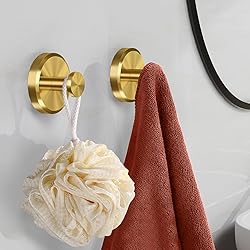 STWWO Suction Cup Hooks for Shower, Gold Shower