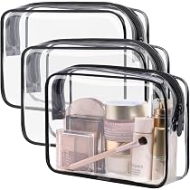 Amazon.com : PACKISM TSA Approved Toiletry Bag - Clear Makeup Bag ...